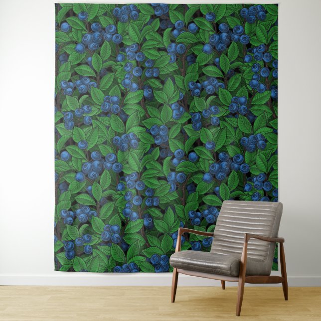 Blaubeere Wandteppich (Beispiel)