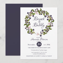 Blaubeere | WEDING BRUNCH & Bubbly Einladung