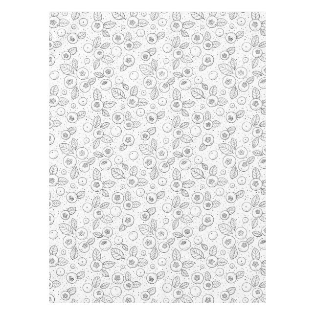 Blaubeeren auf schwarz und weiß tischdecke (Vorderseite)