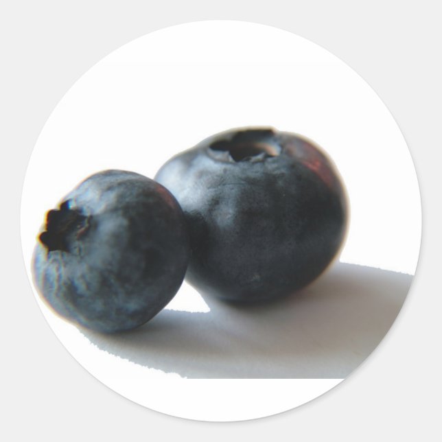 Blaubeeren-Aufkleber Runder Aufkleber (Vorderseite)