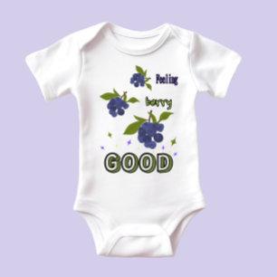 Blaubeeren-Brunches Baby Strampler