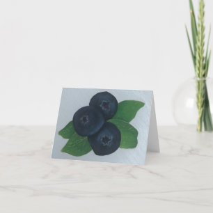 Blaubeeren Dankeskarte