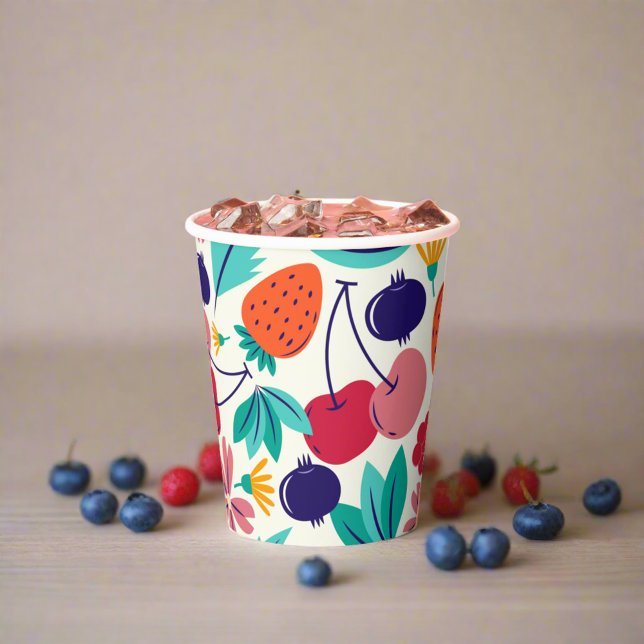 Blaubeeren Erdbeeren Berry Pappbecher (Von Creator hochgeladen)