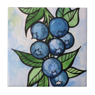 Blaubeeren Fliese