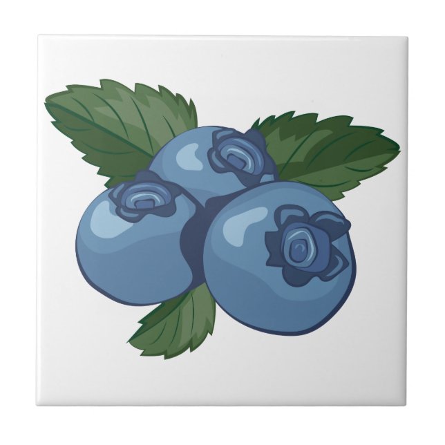 Blaubeeren Fliese (Vorderseite)