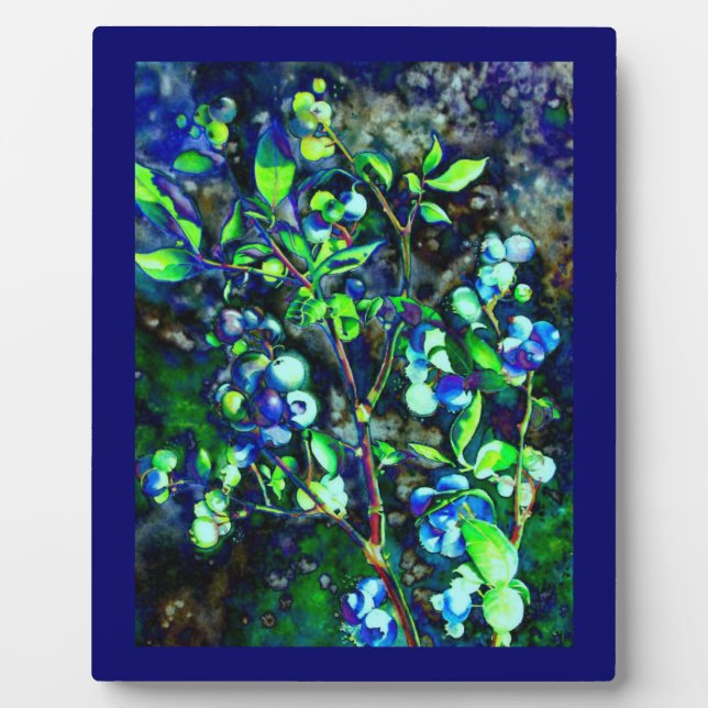 Blaubeeren Fotoplatte (Vorderseite)