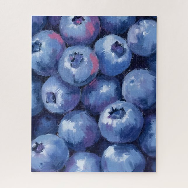 Blaubeeren | Frucht Aquarell Gemalt (Vertikal)