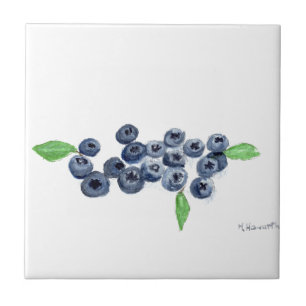 Blaubeeren Früchte Küchendekor Fliese