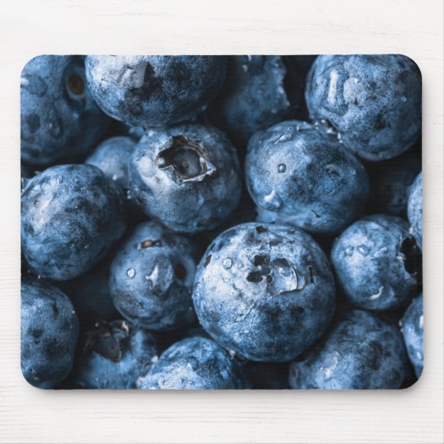 Blaubeeren Früchte Mousepad (Vorne)