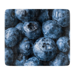 Blaubeeren Früchte Schneidebrett