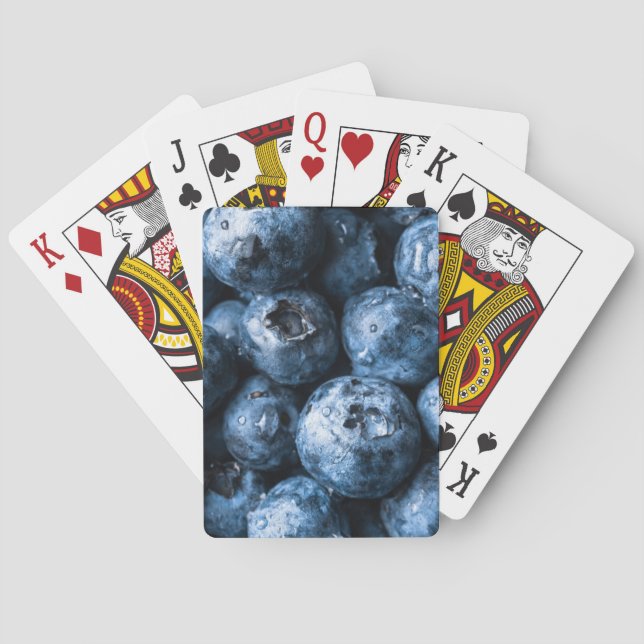 Blaubeeren Früchte Spielkarten (Rückseite)