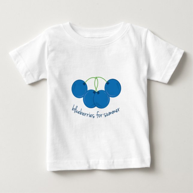 Blaubeeren für Sommer Baby T-shirt (Vorderseite)