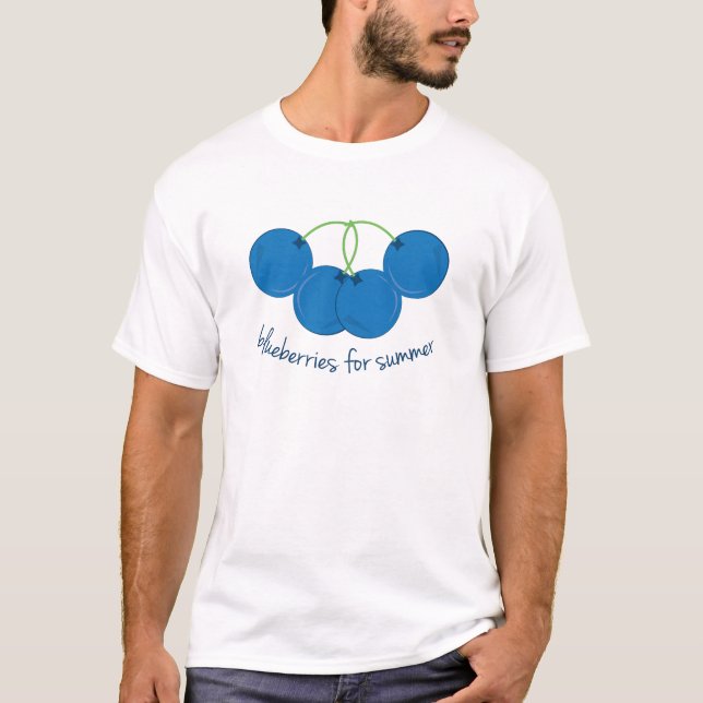 Blaubeeren für Sommer T-Shirt (Vorderseite)