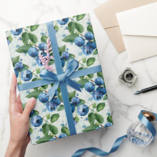 Blaubeeren Geschenkpapier