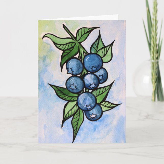 Blaubeeren Karte (Vorderseite)