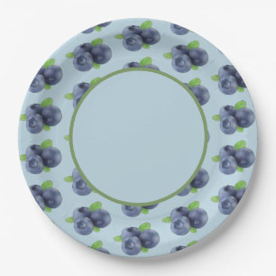 Blaubeeren Pappteller