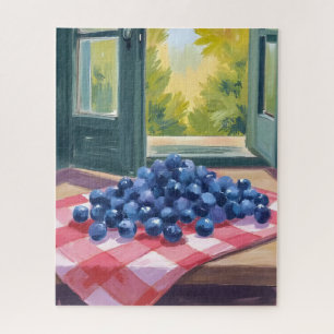 Blaubeeren pflücken Frucht Aquarell Blaubeeren