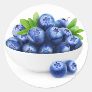 Blaubeeren Runder Aufkleber