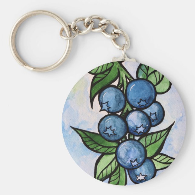 Blaubeeren Schlüsselanhänger (Vorne)
