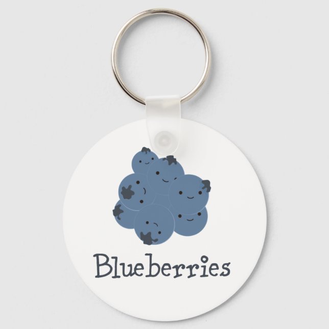 Blaubeeren Schlüsselanhänger (Vorderseite)