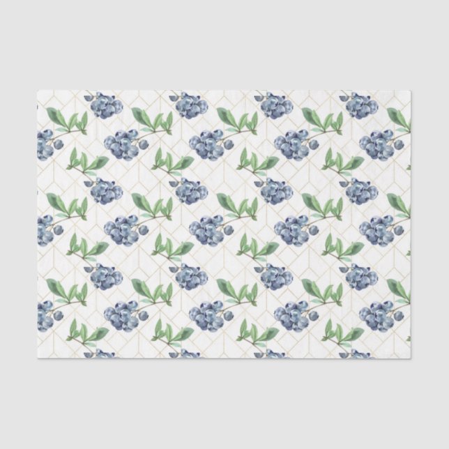 Blaubeeren Seidenpapier (Vorderseite)