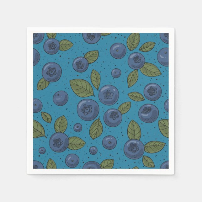 Blaubeeren Serviette (Vorderseite)