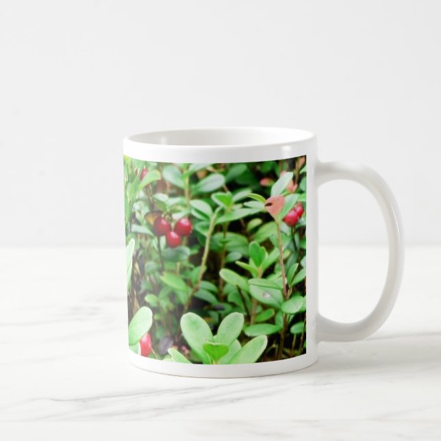 Blaubeeren und Preiselbeeren Kaffeetasse (Rechts)