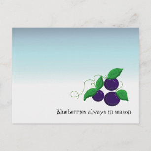 Blaubeerfrucht Postkarte