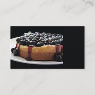 Blaubeerkäsekuchen-Visitenkarte Visitenkarte