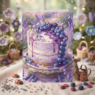 Blaubeerkuchen Alles Gute zum Geburtstag Freund Karte