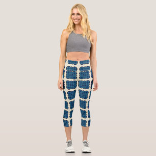 Blaubeerkuchen Capri Leggings