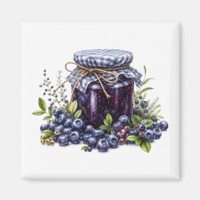Blaubeermarmelade Magnet   (Vorne)
