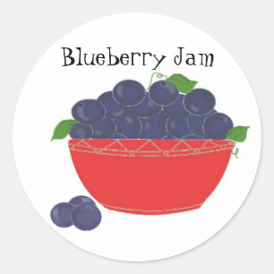 Blaubeermarmelade Runder Aufkleber