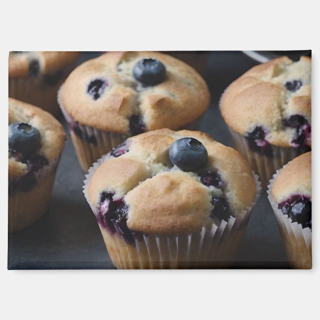 Blaubeermuffins Magnet (Vorderseite)