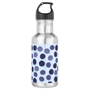Blaubeermuster Edelstahlflasche