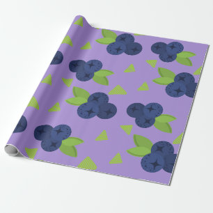 Blaubeermuster  geschenkpapier