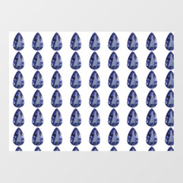 Blaubirnenmuster Fensteraufkleber