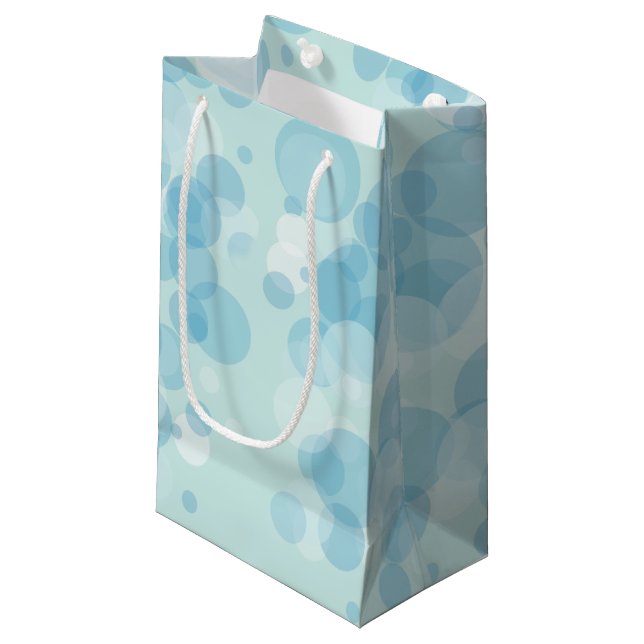 Blaublasen Kleine Geschenktüte (Vorderseite Schrägansicht)