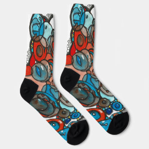 Blaublasen überall socken