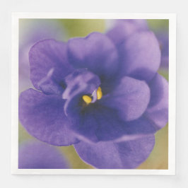 Blaublühende Blume von Violet Saintpaulia Zoomed Serviette