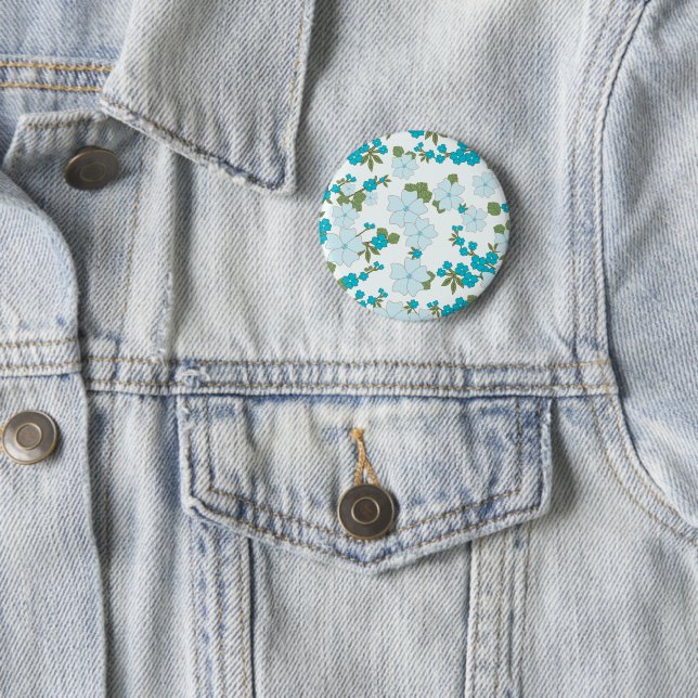 Blaublumen, Blumenmuster, Muster der Blume Button (Beispiel)