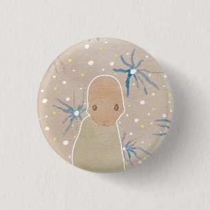 Blaublumen Button