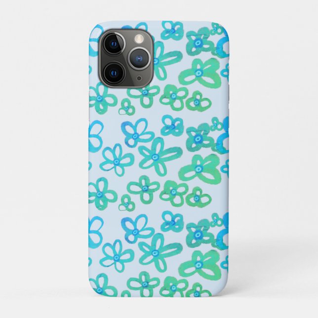 Blaublumen Case-Mate iPhone Hülle (Rückseite)