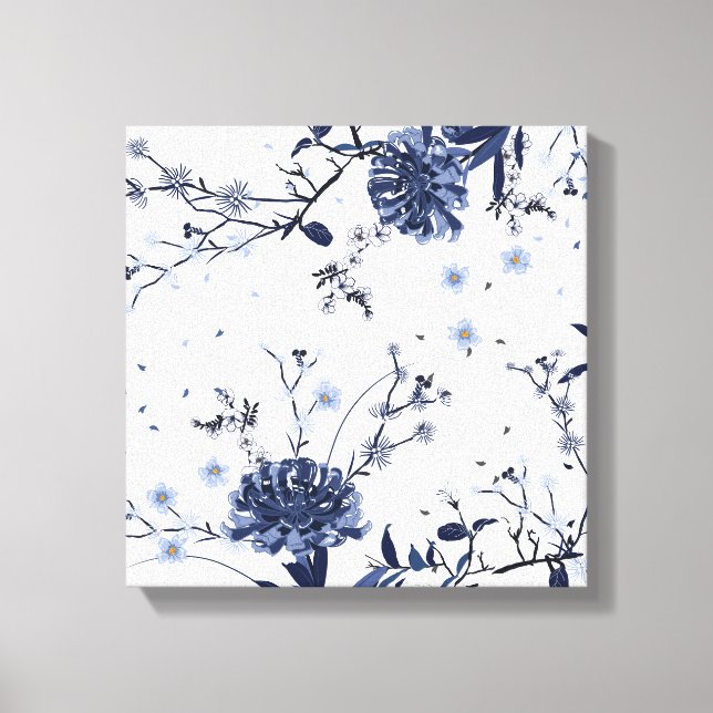 Blaublumen Leinwanddruck (Vorderseite)