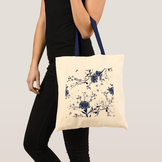 Blaublumen Tragetasche (Vorderseite (Produkt))