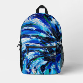Blaublüte Bedruckter Rucksack