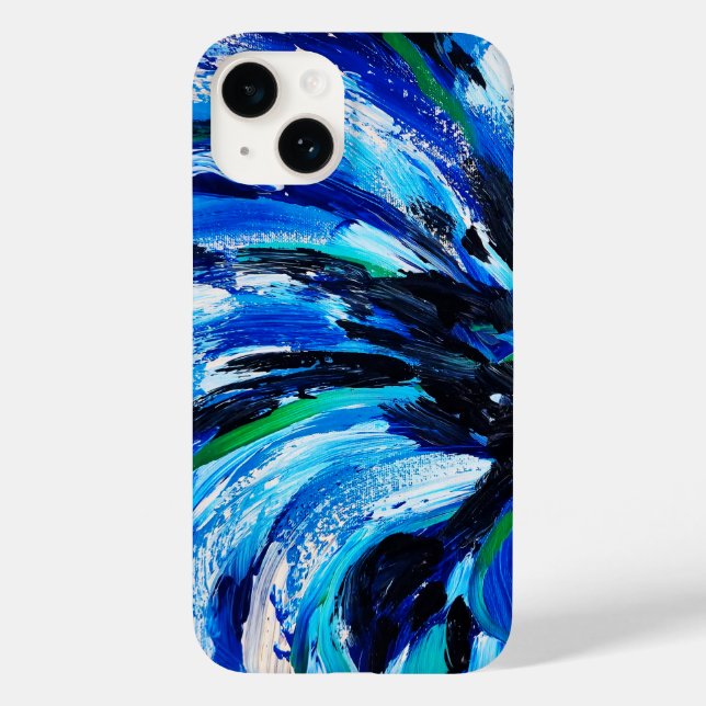 Blaublüte Case-Mate iPhone 14 Hülle (Rückseite)
