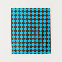 Blaubraune Diamant-Schachbrett-Muster