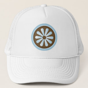 Blaubraune Pastellfarben Truckerkappe
