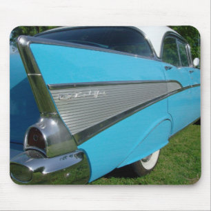 Blaue 1957 Chevy-Mausunterlage Mousepad